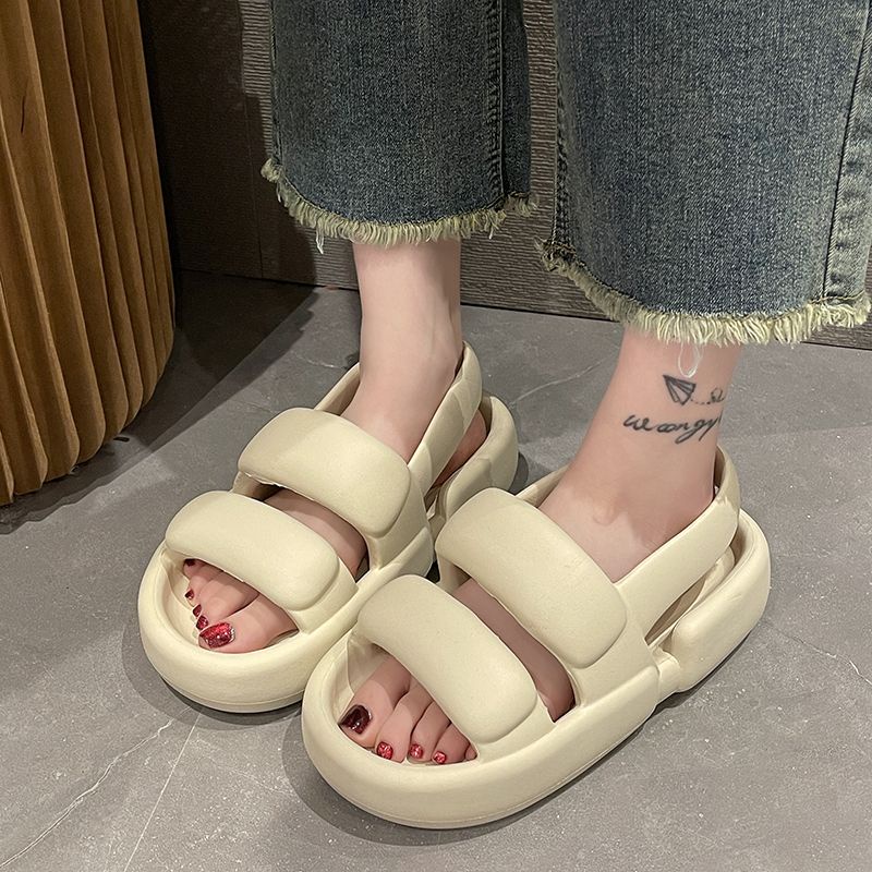 Dép bánh mì dép lê đế dày chống trượt thường ngày hai dây dễ phối