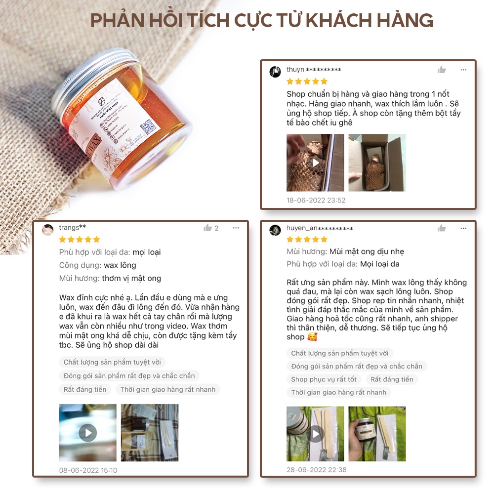 Sáp wax lông Halic Organic 350G wax lông nách, chân tay, an toàn hiệu quả tại nhà