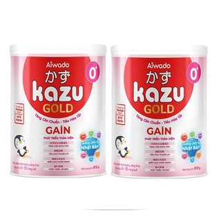 Combo 2 Lon Sữa Kazu Gold Gain, Bio, Kao, Miễn Dịch 0+ 1+ 2+ 810g [Date 2026]