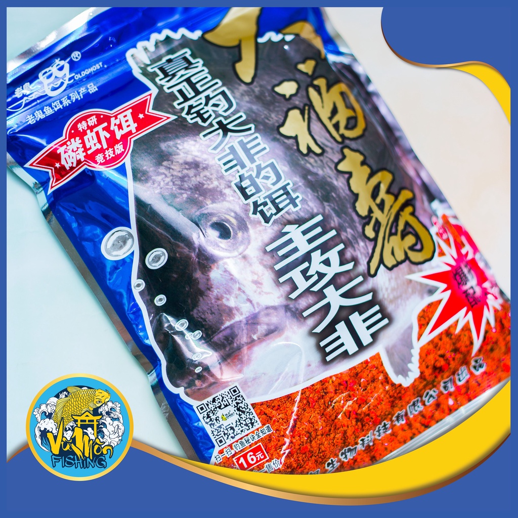 Mồi câu rô Lão quỷ Đại Phi -Thính dụ cá rô 400g Vũ Môn Fishing