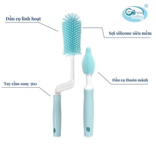 Cọ bình silicon GB 2 chi tiết cho bé