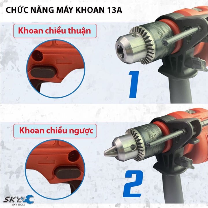 Bộ máy khoan 550w + máy cắt mài mini 650w, Máy khoan đầu 13 có chế độ đấm khoan tường sừ dụng gia đình. tặng 2 lưỡi 100