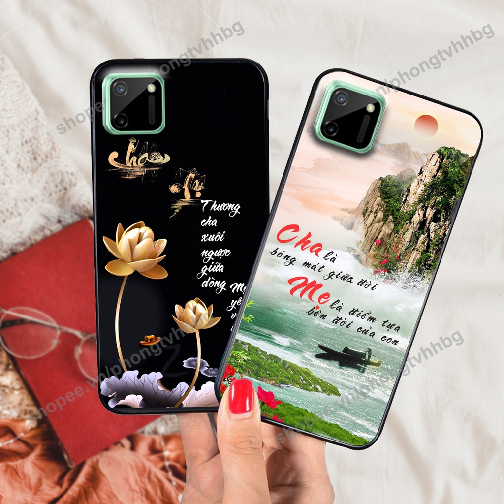 Ốp lưng Realme C11 / Realme C11 2021 / Realme C20 thư pháp CHA MẸ, TÂM AN, TÀI LỘC đẹp nhiều mẫu ý nghĩa