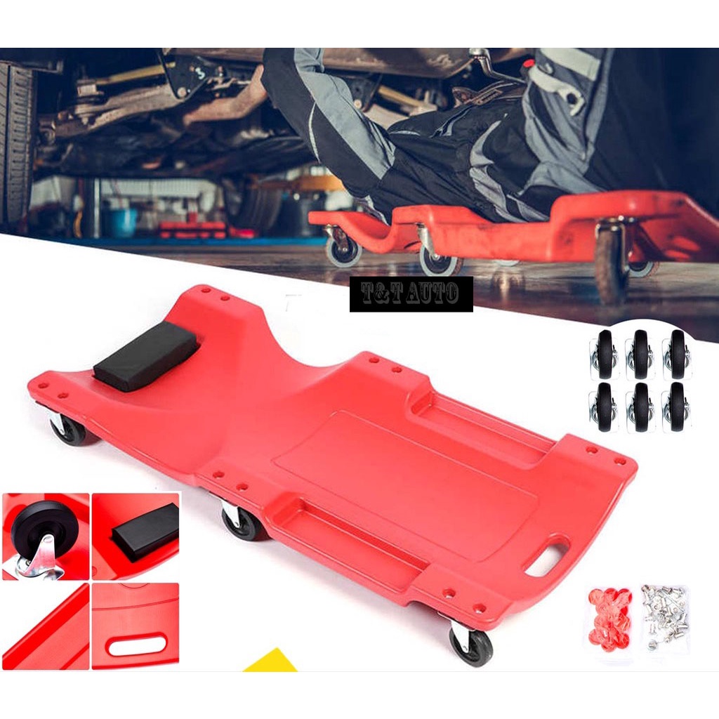 Xe chui gầm, bàn nằm, ván nằm 40 inch sửa chữa ô tô chất lượng 6 bánh xe chịu trọng lượng lên đến 200kg.