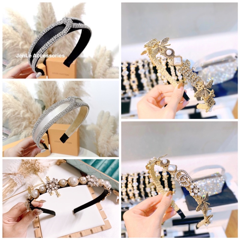 Cài tóc đính đá sang chảnh