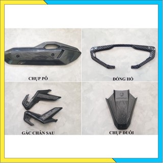 Full bộ ốp carbon xe ab 125 - 160 airblade 2023 mới artistar