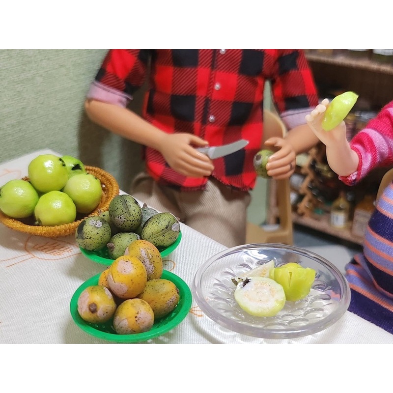 Mô hình cóc sống và cóc chín thu nhỏ bằng đất sét