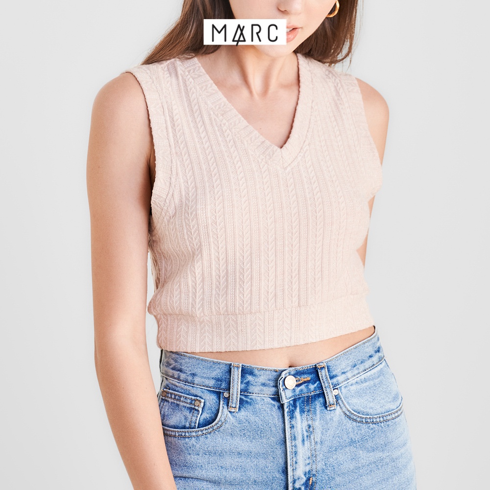 Áo thun nữ MARC FASHION sát nách crop kiểu gile CBPH032722