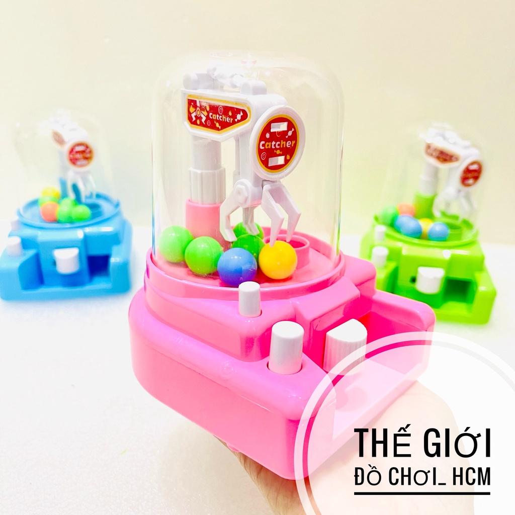 [LOẠI 1- VUI NHỘN] Đồ chơi trẻ em, máy gắp bóng, gắp thú bông mini cho bé yêu, nhiều màu sắc, chất liệu an toàn cho bé