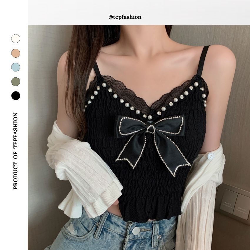 Áo Hai Dây Công Chúa Áo Bra Ren Tiểu Thư, Áo 2 Dây Ren Công Chúa Hoa Nổi Có Mút Ngực Sexy Tep Fashion