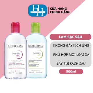 Nước tẩy trang Bioderma Sensibio Sebium H2O Micellar 100ml - 500ml