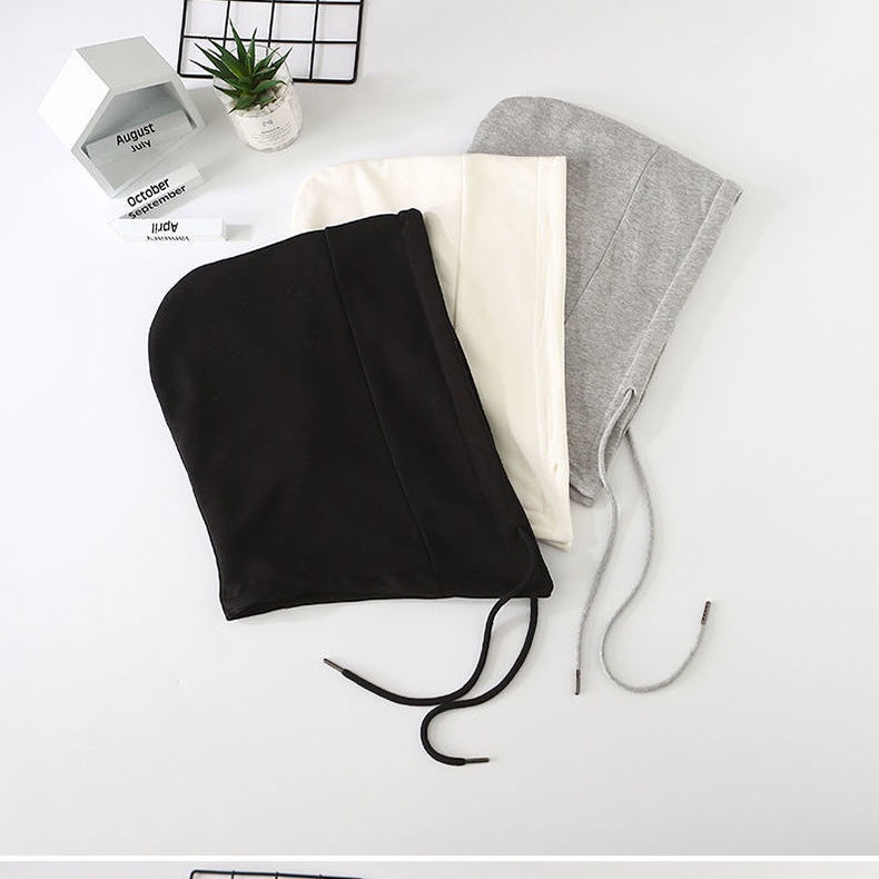 Áo Khoác Denim Có Mũ Tháo Rời Được Bằng Cotton Nguyên Chất Giả Cổ Áo Giả / 3.15