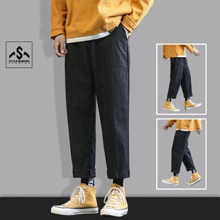 Quần kaki nam ống suông STYLE MARVEN lưng chun co rút phối túi cá tính - SM005