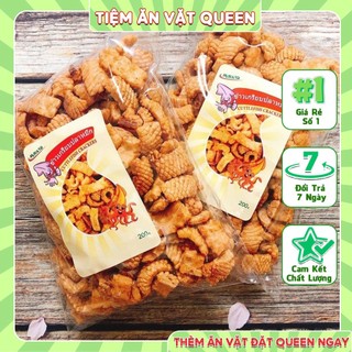 Snack mực Thái 200gTiệm ăn vặt Queen- Snack mực thái túi Zip 200g đồ ăn vặt giòn rụm, siêu ngon