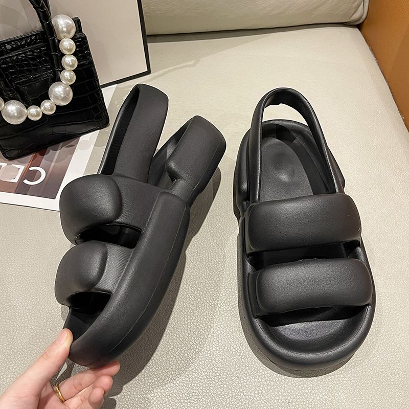 Dép bánh mì dép lê đế dày chống trượt thường ngày hai dây dễ phối