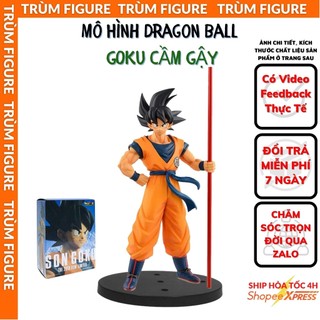 Mô hình, figure dragon ball goku cầm gậy anime, manga bảy viên ngọc rồng - full box trùm figure