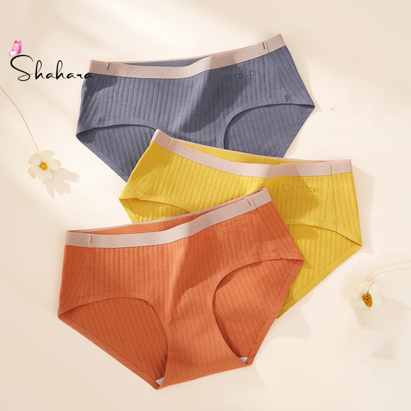 Quần lót nữ cotton kiểu trơn nhiều màu co dãn tốt 137