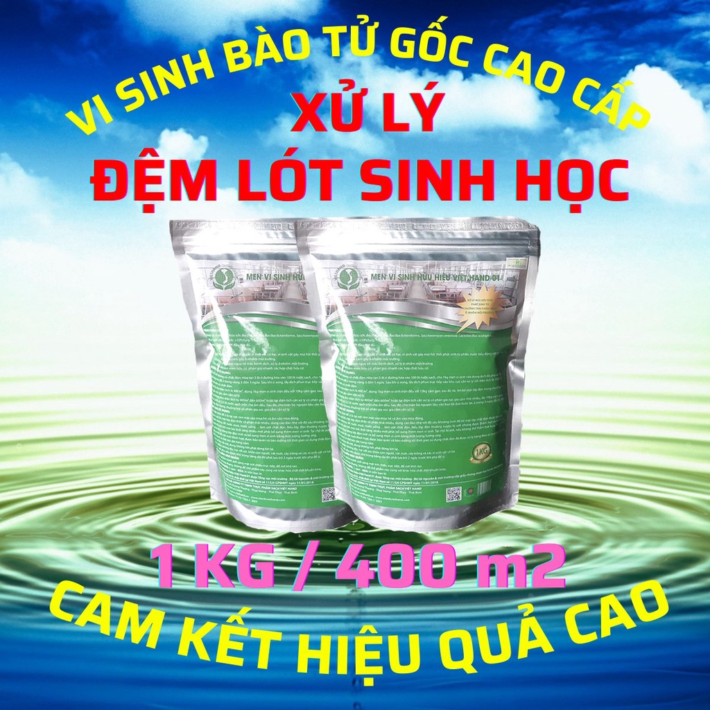 Xử lý chất thải nông nghiệp Việt Hand 01 - Xử lý mùi hôi chuồng trại, đệm lót sinh học