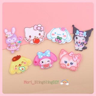 Phụ Kiện Sticker Charm Thẻ Hình Nhân Vật Sanrio Dễ Thương