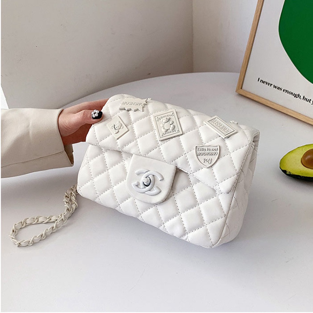 Túi Nữ Da PU Thời Trang Sang Trọng Có Dây Xích Có Thể Điều Chỉnh Túi Đeo Vai Cho Công Việc Văn Phòng