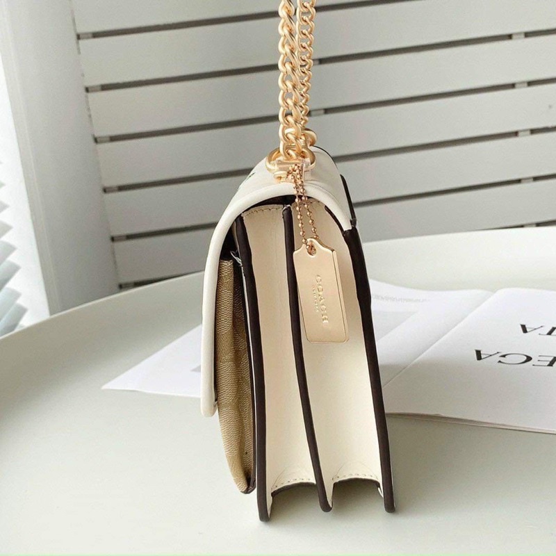 Túi Coach Huston Klare thêu hoa 3D