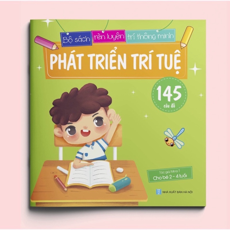 Sách - Phát triển trí tuệ (145 câu đố) - Dành cho trẻ 2-4 tuổi KN Book