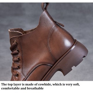 G129-Giày Boots Martin Cột Dây