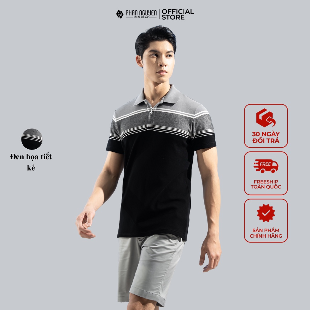 Áo thun polo nam công sở cao cấp Phan Nguyễn 100% cotton, mềm mát, nhanh khô, thiết kế lịch sự, màu sắc nam tính APC.220