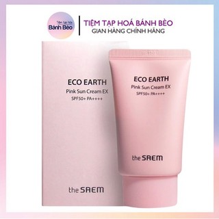 Kem Chống Nắng The Saem Eco Earth Power Pink (SPF 50+/PA)++++ 50g