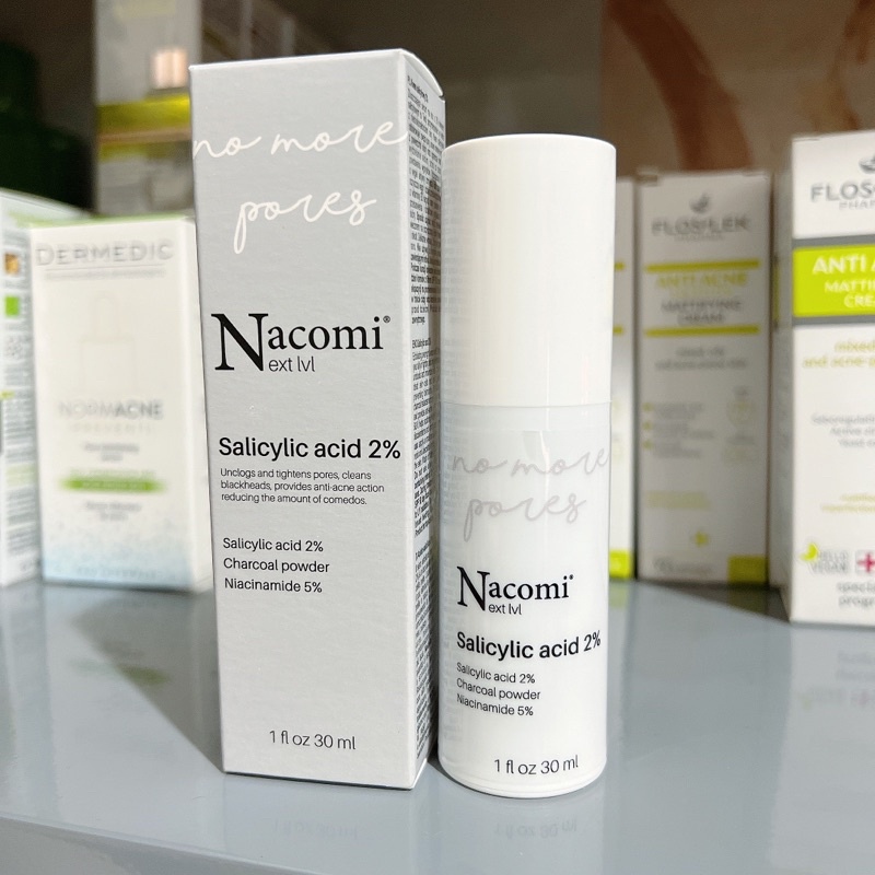 Serum Nacomi Salicylic Acid 2% tẩy da chết, kiểm soát dầu, ngăn ngừa mụn 30ml
