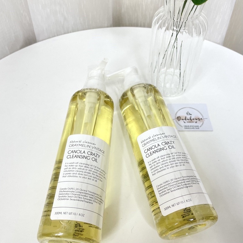 Dầu Tẩy Trang Hoa Cải Graymelin Vintage Canola Crazy Cleansing Oil