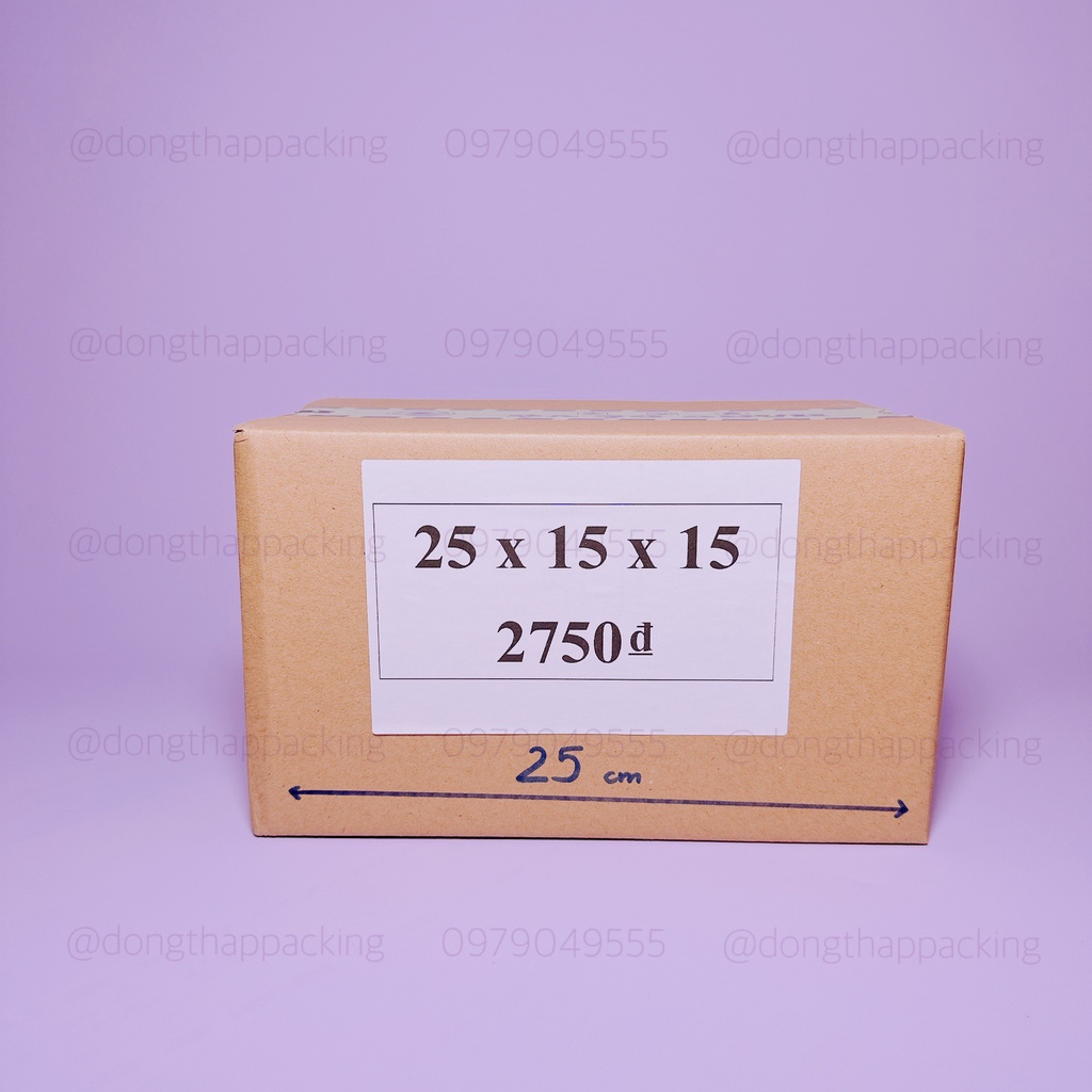COMBO 25 HỘP CARTON 25x15x15 cm