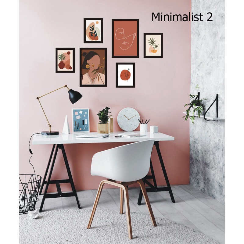 Set 6 tranh treo tường Tropical đã có khung