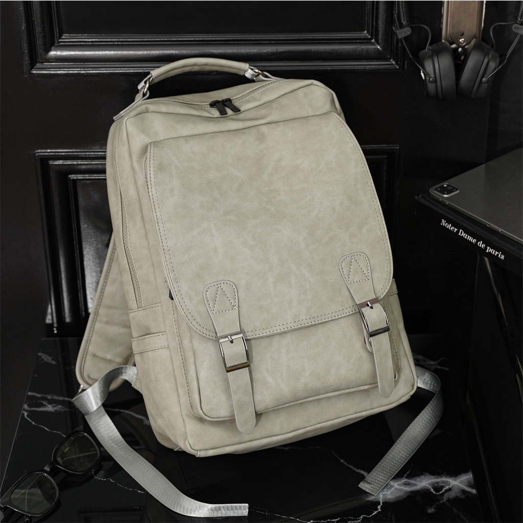 Balo da thời trang nam nữ balo da PU cao cấp chống nước cặp đi học đi chơi