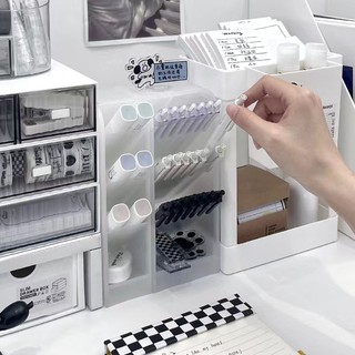 Kệ đựng bút 4 tầng ,ống cắm bút để bàn nhiều ngăn đựng mỹ phẩm cọ trang điểm cute cho học sinh decor bàn học