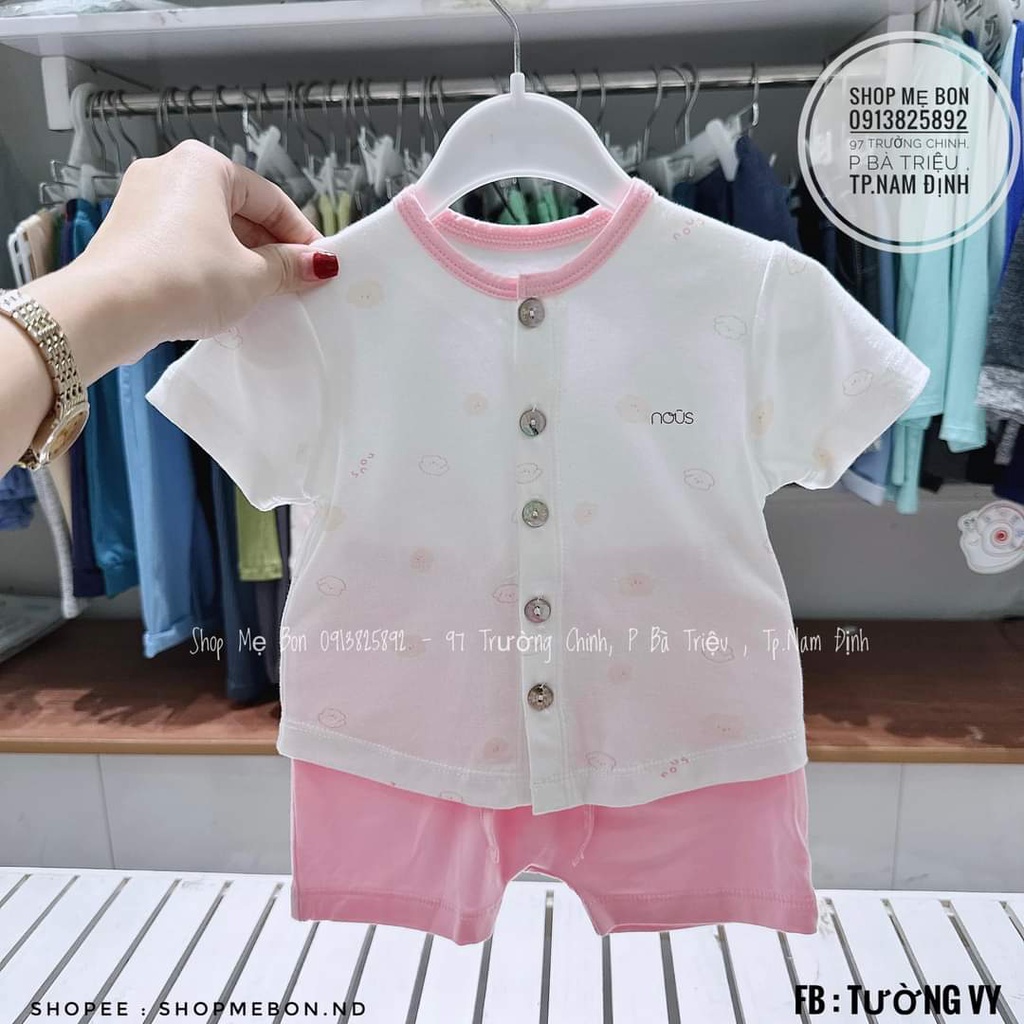 NOUS - Bộ cộc tay cài thẳng NOUS 3m -12m