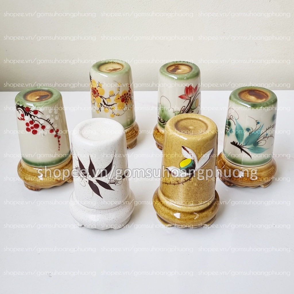 Ống đựng tăm bằng sứ Bát Tràng