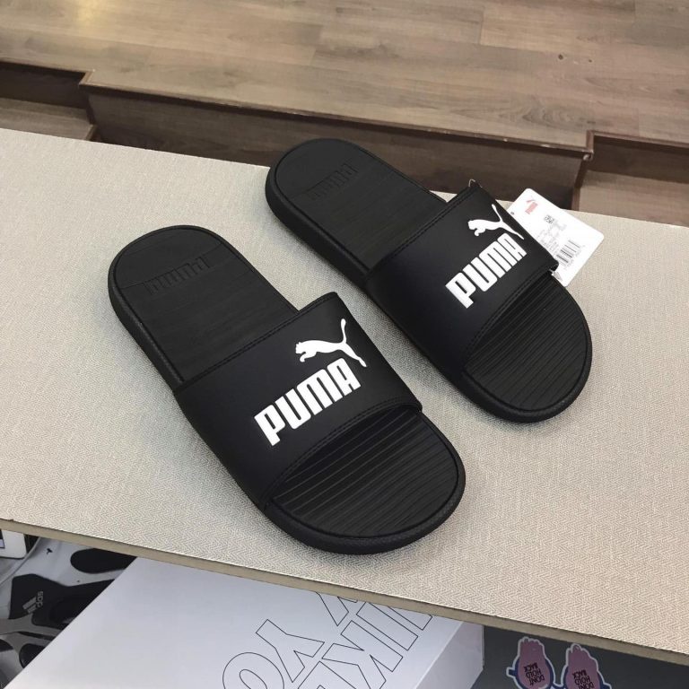 Dép Quai Ngang Chính Hãng Puma Cool Cat Đen Trắng Shop Xám Store