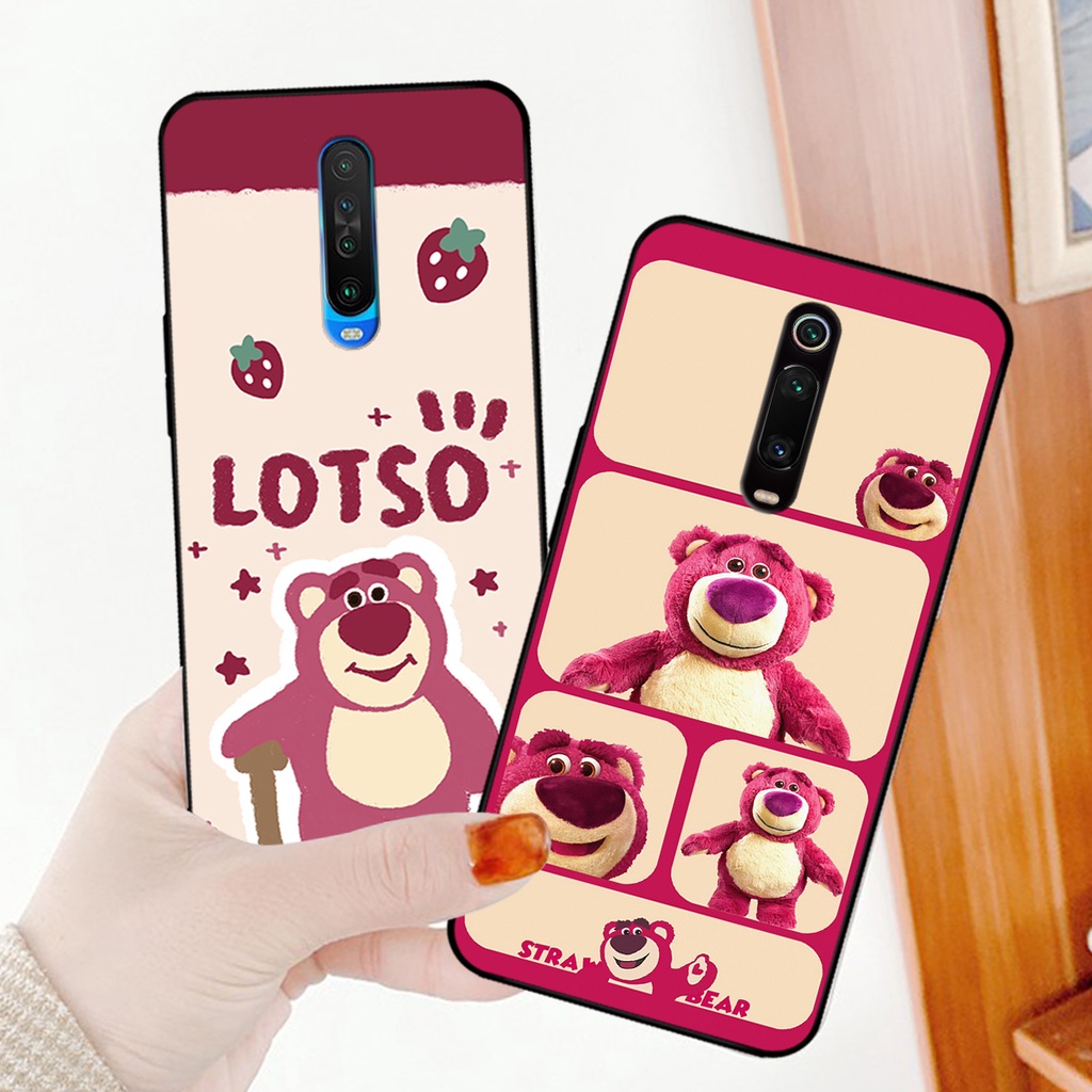 Ốp lưng Redmi K20/K20 Pro / Redmi K30 / Xiaomi Mi 9T in hình gấu dâu losto, pink panther đáng yêu,hot trend.