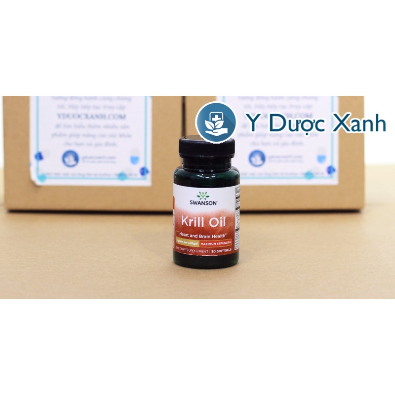 SWANSON KRILL OIL, 30 viên, Hỗ trợ tim mạch và não bộ