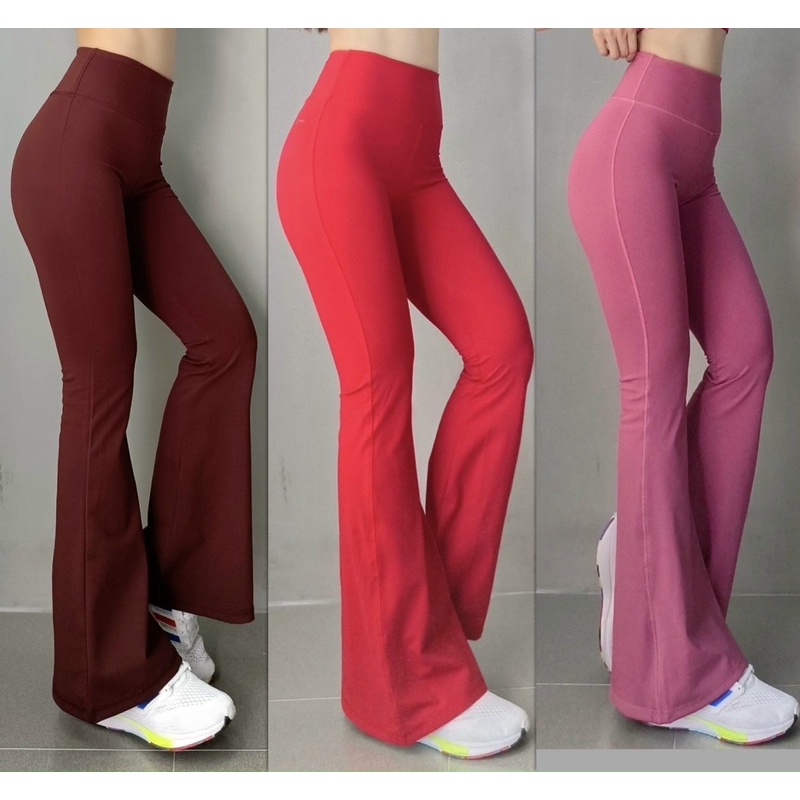 Quần Dài Thể Thao Nữ Ống Loe Tập Thể Thao Gym Yoga Đi Chơi Cao Cấp
