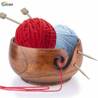 Giá đỡ cuộn len bằng gỗ 6 "x3" màu nâu