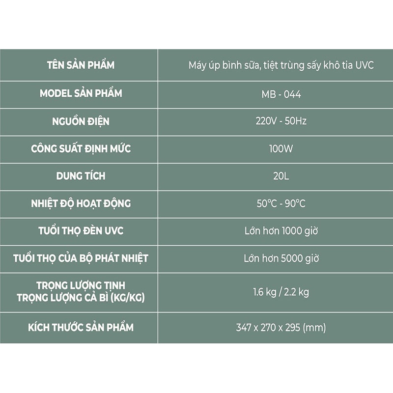 Máy úp bình sữa, tiệt trùng sấy khô tia UVC Moaz BéBé MB – 044 - Chính hãng Moaz bebe mb044
