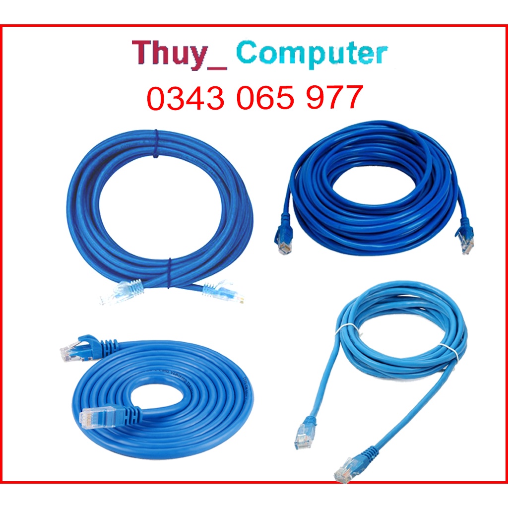 Cáp Mạng LXF Bấm Sẵn Cat5E 3M/ 5M/ 10M/ 20M/ 25M bấm sẵn 2 đầu liền dây CAT5E RJ45 - Dây Cáp mạng lan chính hãng