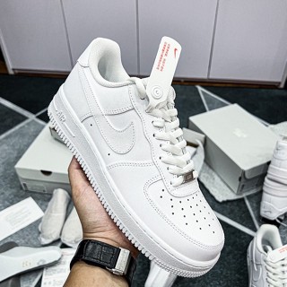 Giày Thể Thao nike_Trắng AF1 , Giày Sneaker Air Force 1 Trắng Full Đế Bánh Mỳ Độn Chiều Cao Cho Nam Nữ Đi Học Đi Chơi