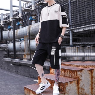 Bộ Đồ Thun Nam Mùa Hè Áo Ngắn Tay XXX Kết Hợp Quần Short Túi Hộp STYLE MARVEN - SET NAM 90000151C3