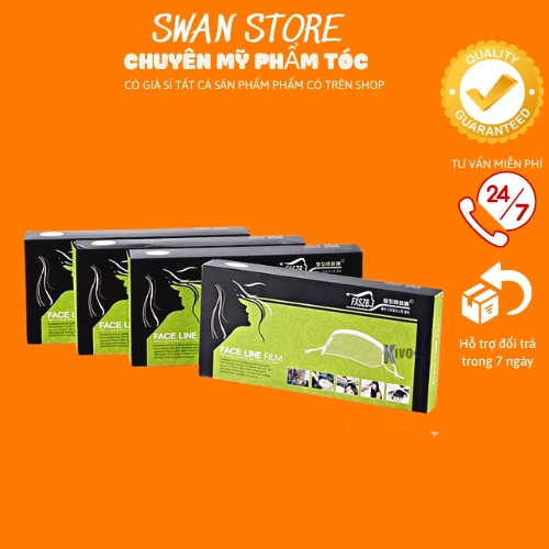 Miếng dán che mặt Hộp gồm 50 miếng Sử dụng khi sấy ,xịt gôm, làm hoá chất SWAN STORE
