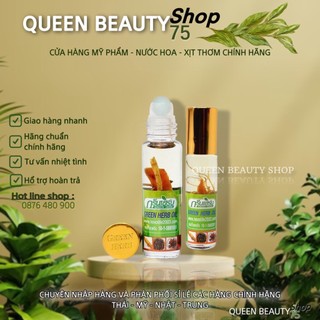 𝐐𝐮𝐞𝐞𝐧𝐁𝐞𝐚𝐮𝐭𝐲 - 6 chai dầu gió nhân sâm green herb oil thái lan 8ml