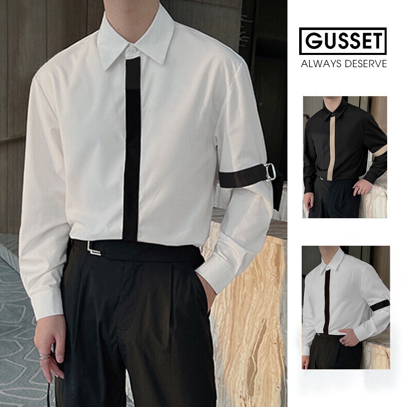 Áo sơ mi Nam Phối nẹp SHIRT WITH DESIGN - GS10