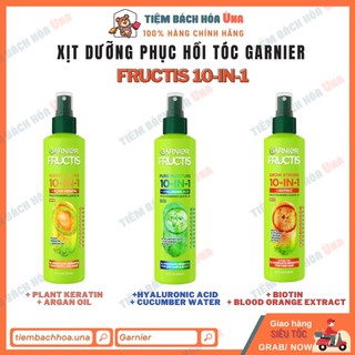 Xịt dưỡng tóc Garnier Fructis Sleek and Shine 10 in 1 Spray - Tiệm bách hóa Ú na